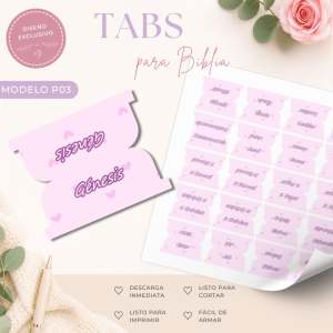 Tabs para Biblia 66 Libros | Modelo: P03