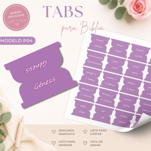 Tabs para Biblia 66 Libros | Modelo: P04
