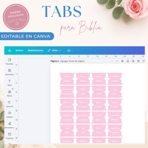 Tabs Editables en Canva | Imprime y Personaliza | Descarga Inmediata M01