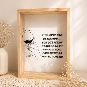 guarda corchos de madera personalizado